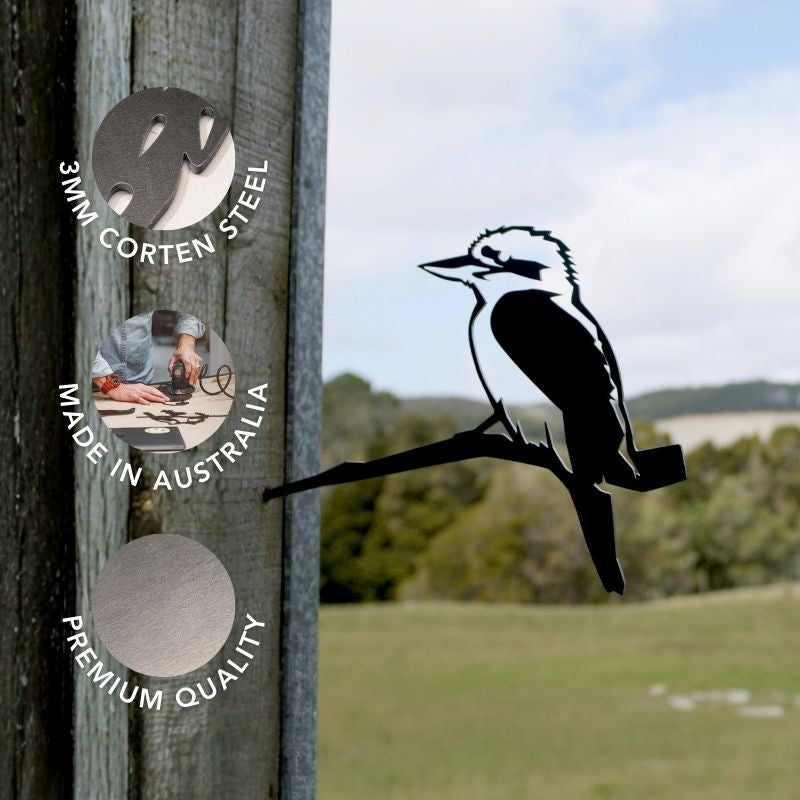 Kookaburra Garden Silhouette | Iconic Aussie Backyard Art