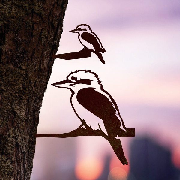 Kookaburra Mum & Chick Set | Gift of Aussie Connection – Metalbird