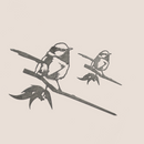 The Blue Wren Mum & Mini Set by Metalbird Australia features a premium metal silhouette of two birds on leafy branches, crafted with detail to make a striking gift or an elegant accent for any space.
