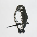 Discover the Metalbird Seconds - SOUTHERN BOOBOOK OWL by Metalbird Australia - Seconds, a black metal wall art silhouette of an owl on a branch. Shop discounted metal birds with unique charm and character.