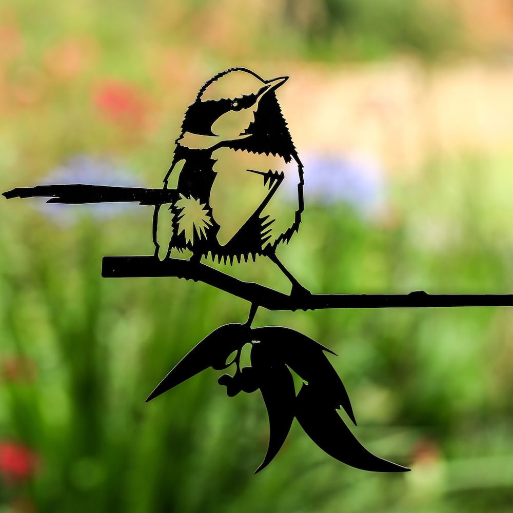 Metalbird - Birds in Trees - Blue Wren - Regular