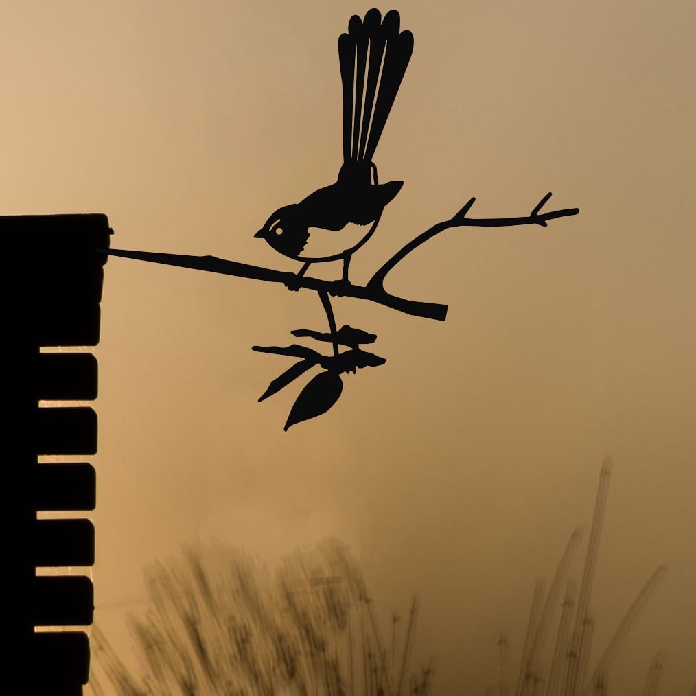 Metalbird - Birds in Trees - Willie Wagtail - Regular